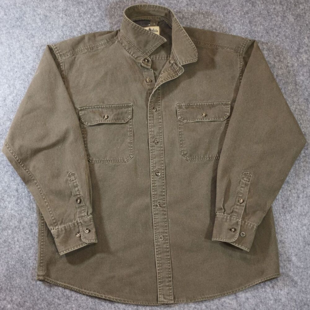 Olive green Cabela’s long-sleeve button-up Large